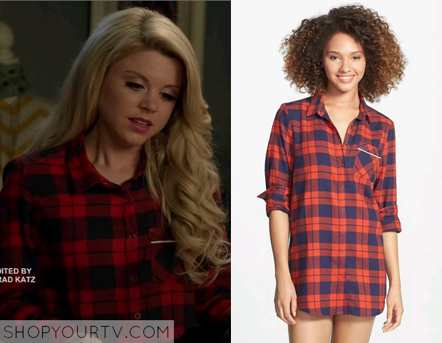 Faking It Season 2 Episode 8 Lauren’s Red Plaid Sleep