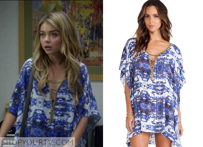 Modern Family: Season 6 Episode 17 Haley’s Blue Print Caftan – Shop Your TV