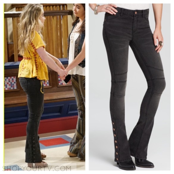 free people black flare jeans