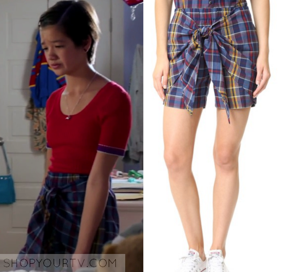 Andi Mack: Season 1 Episode 2 Andi's Tie Front Plaid ...