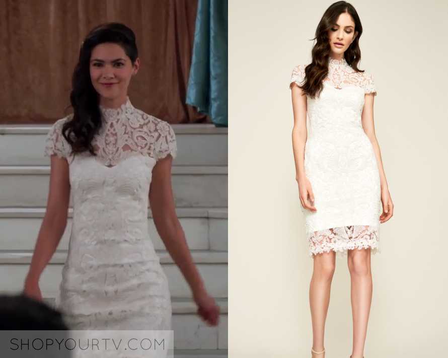 Andi Mack Season 3 Episode 9 Bex S White Lace Short Sleeve Dress