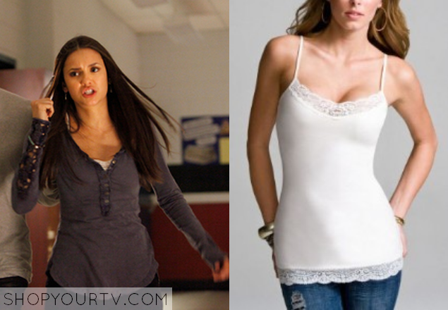 The Vampire Diaries: Season 3 Episode 5 Elena's White Lace Trim