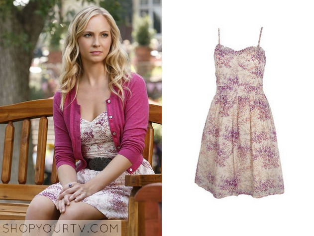 The Vampire Diaries Season 3 Episode 4 Caroline S Printed Sundress Shop Your Tv