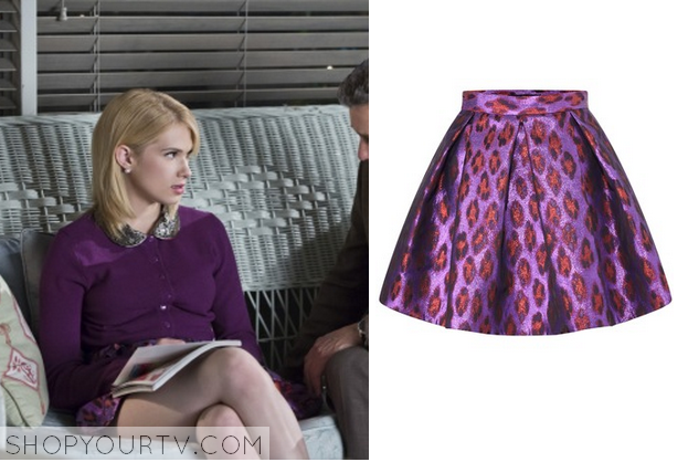 purple leopard print skirt