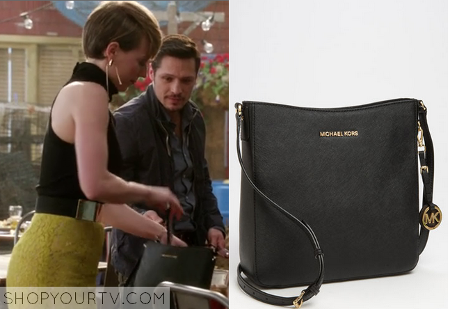 Revenge: Season 3 Epsiode 18 Margeux's Black Leather Bag | Shop Your TV