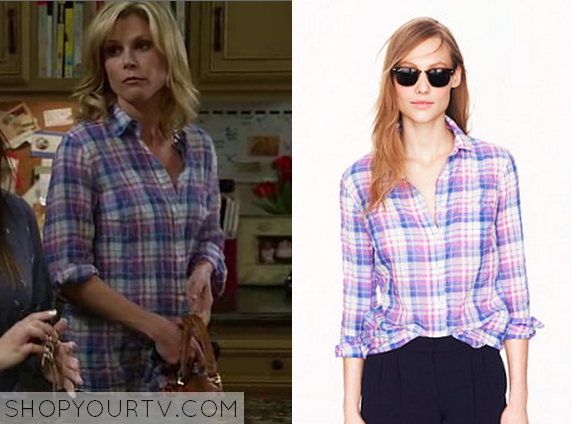 Modern Family: Season 5 Episode 23 Claire's Blue Plaid Shirt | Shop Your TV