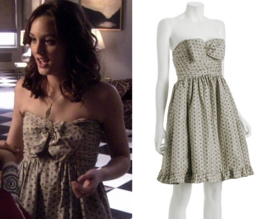 Gossip Girl Season 1 Episode 9 Blair S Strapless Bow Dress Shop Your Tv