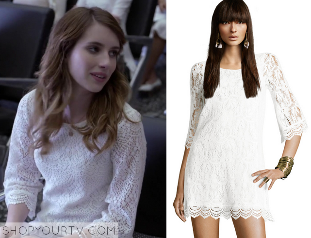 Delirium: Season 1 Episode 1 Lena's White Lace Shift Dress | Shop Your TV