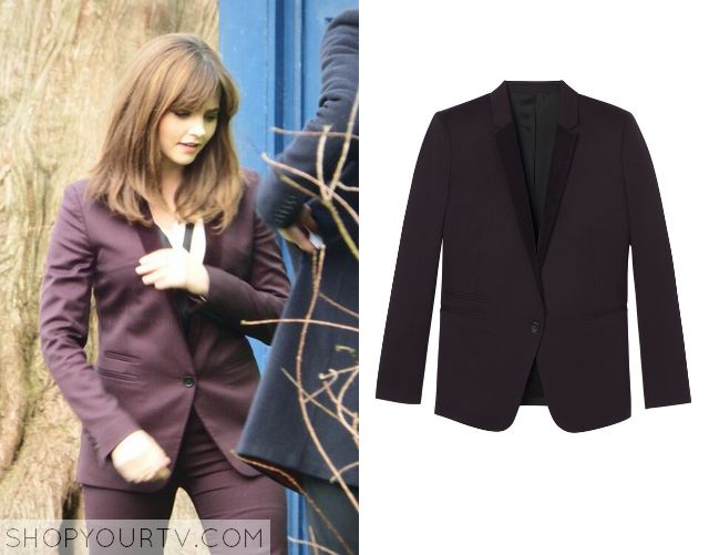 Doctor Who Season 8 Episode 5 Clara S Purple Velvet Lapel Blazer