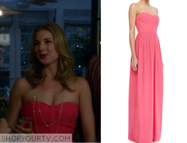 Revenge: Season 4 Episode 1 Emily's Pink Maxi Dress | Shop Your TV