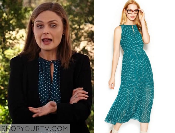 Bones: Season 10 Episode 2 Camille's Black & Blue Dress