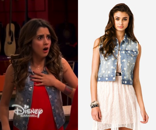 Austin & Ally: Season 3 Episode 20 Ally's Polka Dot Denim Vest | Shop ...