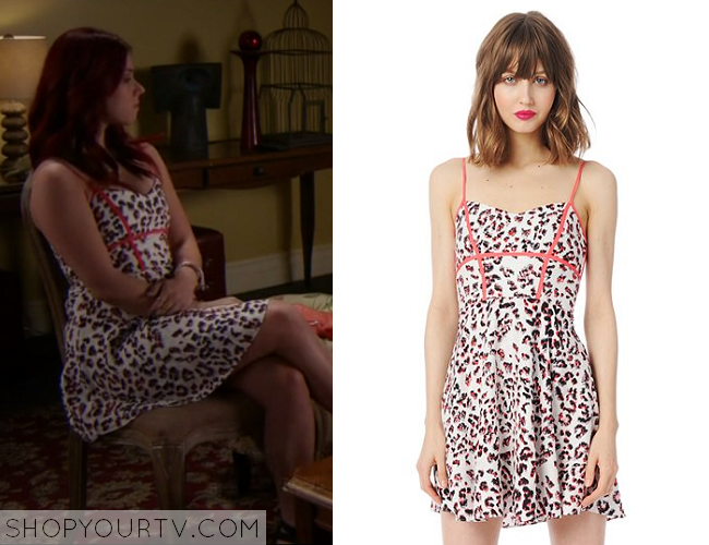 Awkward: Season 4 episode 13 Tamara's piped animal print dress