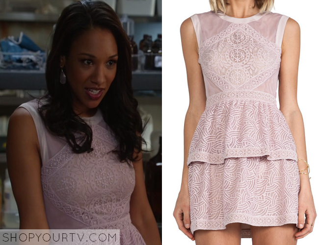 The Flash: Season 1 episode 2 Iris' pink peplum dress | Shop Your TV