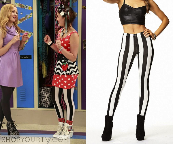 Liv & Maddie: Season 2 Episode 4 Kathy Kan's Striped Leggings