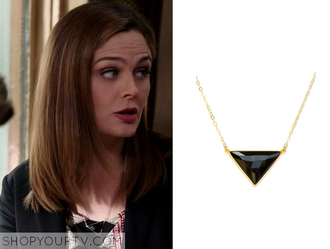 Bones: Season 10 Episode 11 Camille's Black Wrap Neck Top