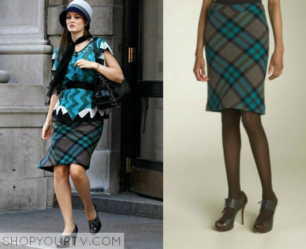 Grey plaid skirt on sale episode