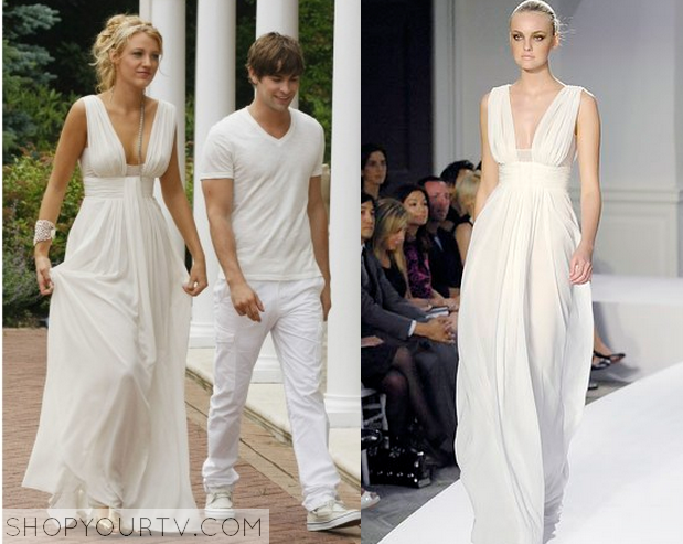 gossip girl white party serena dress