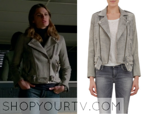 Castle: Season 7 Episode 12 Kate's Grey Moto Jacket | Shop Your TV