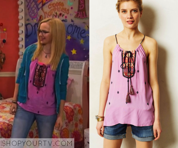 Liv & Maddie: Season 2 Episode 15 Maddie's Pink Embroidered Top