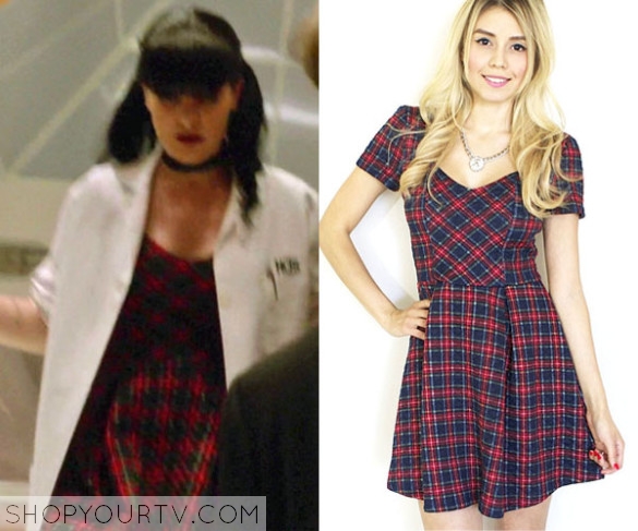 NCIS: SEASON 12 EPISODE 19 ABBY'S PRINCESS CUT PLAID DRESS | Shop Your TV