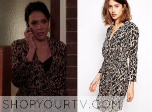 Wonderland: Season 3 Episode 13 Sasha's Leopard Print Dress | Shop Your TV