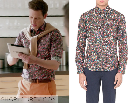 hugo boss floral shirt