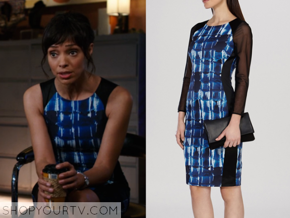 Bones: Season 10 Episode 2 Camille's Black & Blue Dress