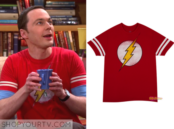 WornOnTV: Sheldon's orange Flash tee on The Big Bang Theory, Jim Parsons