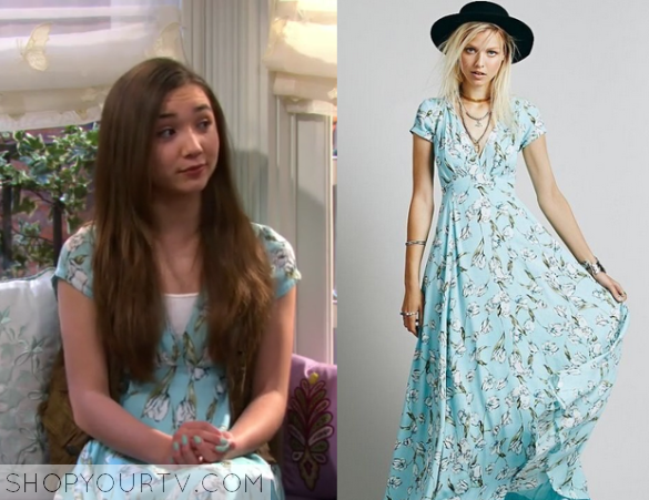 Girl Meets World: Season 2 Episode 8 Riley's Blue Floral Dress ...