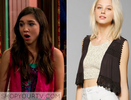 Girl Meets World: Season 2 Episode 17 Riley's Pink Lace Vest | Shop Your TV