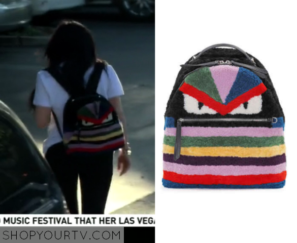 Kylie Jenner Carries Fendi Monster Backpack On Instagram