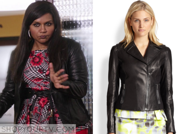 The Mindy Project: Season 4 Episode 1 Mindy's Black Leather Jacket ...