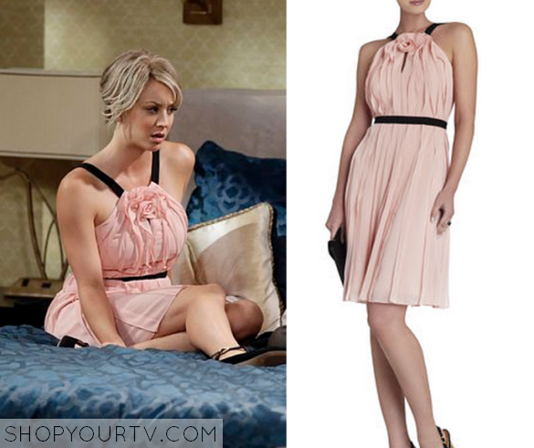 Big Bang Theory: Season 9 Episode 1 Penny's Pink Halter Rose Front Wedding  Dress