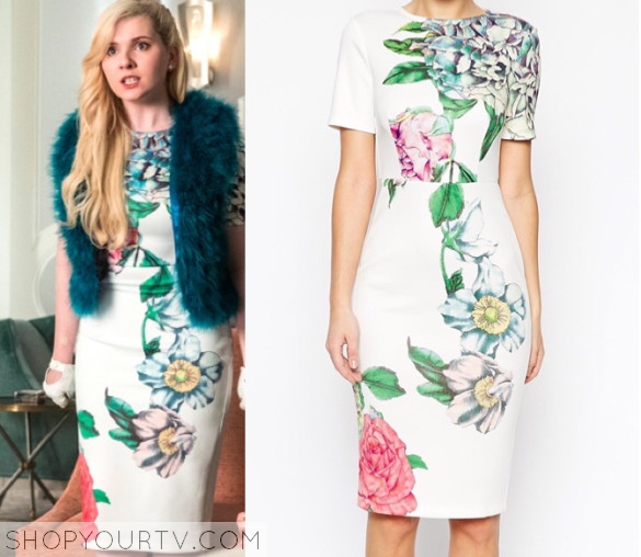 chanel floral dress