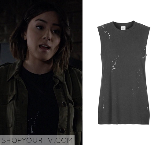 Agents Of S H I E L D Season 3 Episode 2 Daisy S Splattered Tank Top Shop Your Tv