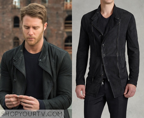 One Jacket, Two Spies – The John Varvatos Suede Racer Jacket