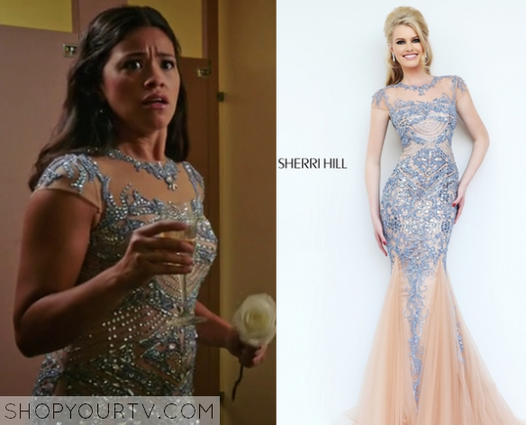 Jane the Virgin: Season 2 Episode 2 Jane’s Blue Studded Gown – Shop Your TV