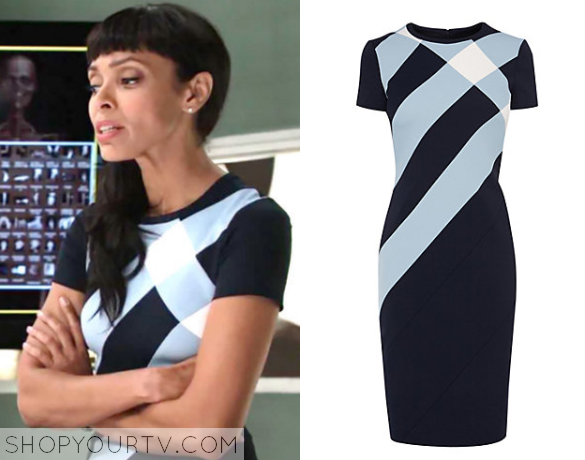 Camille Saroyan wearing the Sleeveless Graphic Dress by Carven - Bones The  Master in the Slop