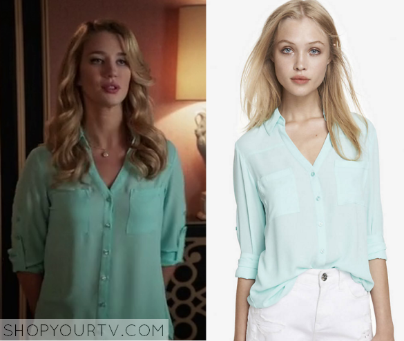 Jane the Virgin: Season 2 Episode 5 Petra's Mint Blouse | Shop Your TV