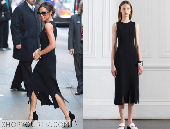 black dress victoria beckham