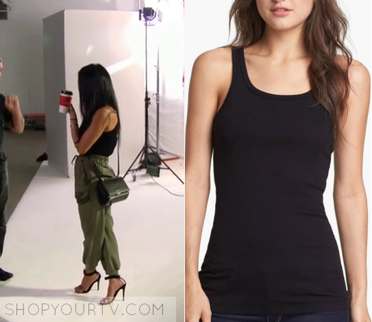 WornOnTV: Kendall's red Dior print tank top on Keeping Up with the