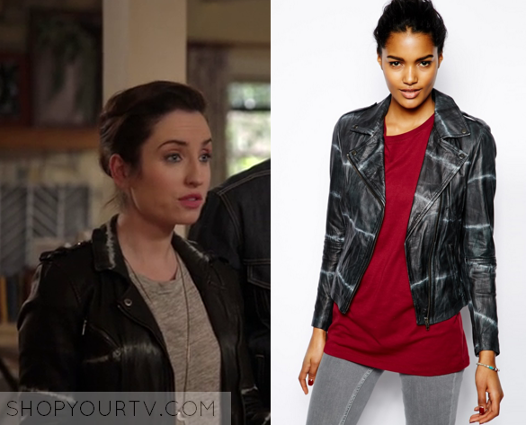 Life in Pieces: Season 1 Episode 13 Jen's Leathe Tie Dye Jacket | Shop ...