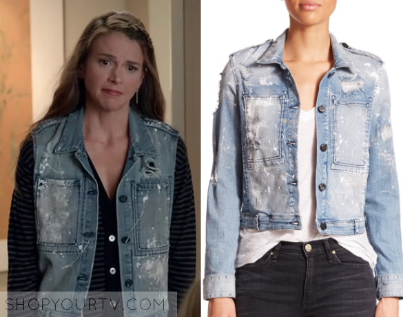 Younger: Season 2 Episode 3 Liza's Sleeveless Denim Jacket | Shop Your TV