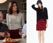 Life in Pieces: Season 1 Episode 14 Heather's Red Check Skirt | Shop ...