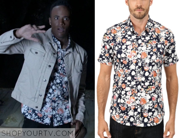 7 diamonds floral shirt