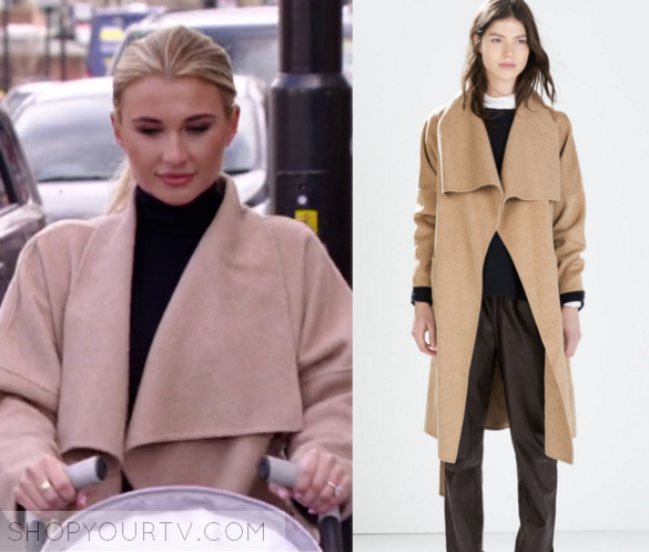 TOWIE: Season 17 Episode 1 Billie's Camel Waterfall Coat | Shop Your TV