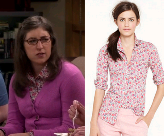 Big Bang Theory: Season 9 Episode 22 Amy's Floral Print Blouse | Shop ...