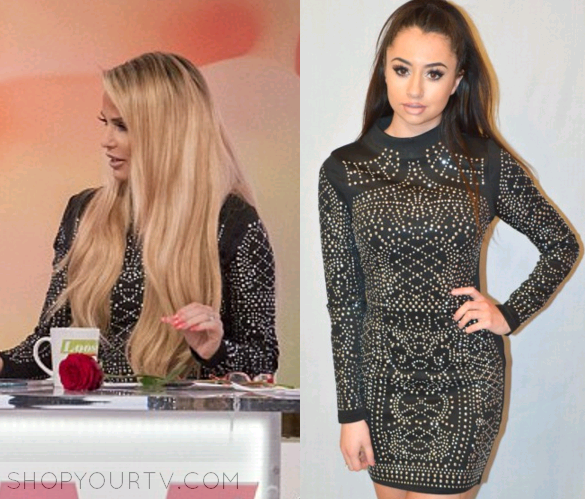 Loose Women: April 2016 Katie's Black Studded Dress 