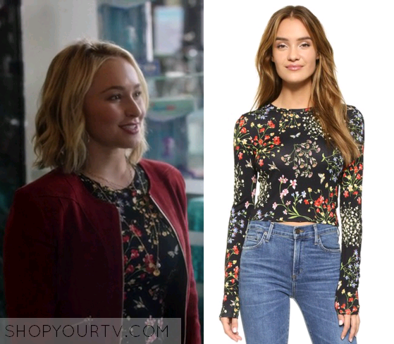 Nashville: Season 4 Episode 17 Juliette's Black Floral Print Top | Shop ...